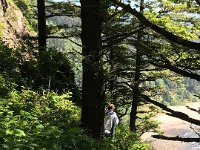 Summer Vacation 2018-179  Ron taking a very daring picture on the hike to the Cape